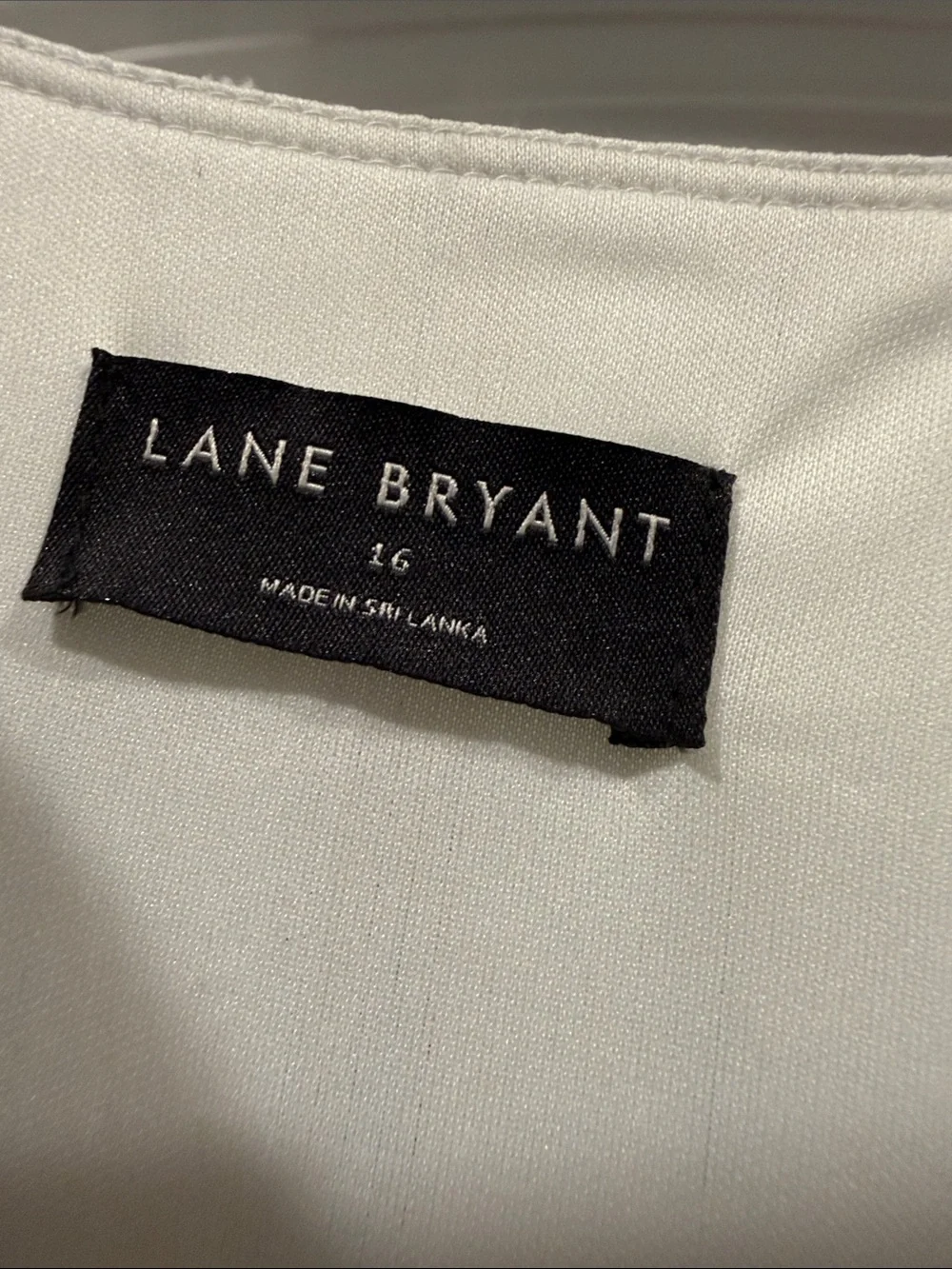 Lane Bryant Cream Textured Faux-Wrap Maxi Dress with Ruffle Sleeves - Picture 2 of 2